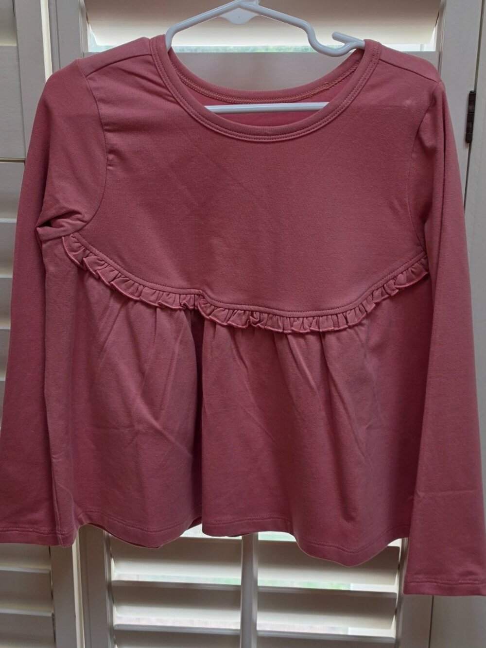 Pink Chicken flirty ruffle top